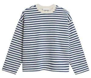 ARMEDANGELS Frankaa Maarlen stripe undyed faded indigo women