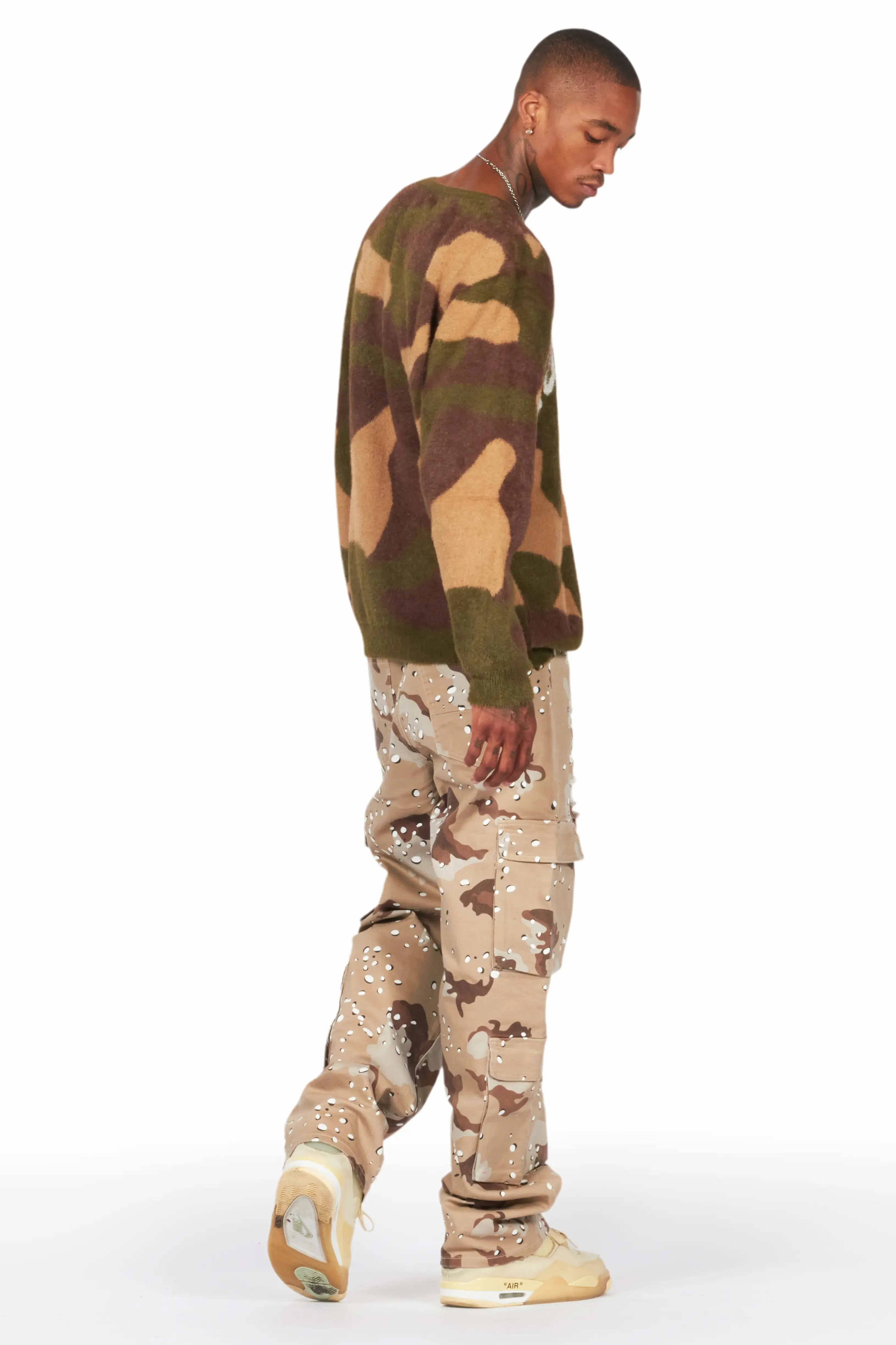 Cavell Camo Knit Sweater