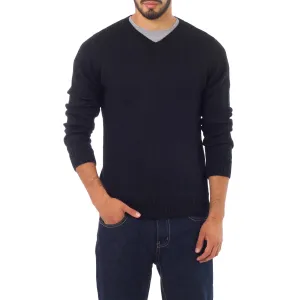 Ebony Black Men's Alpaca Sweater