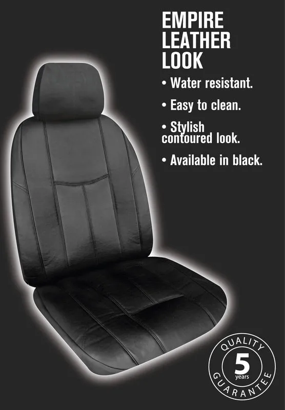 Empire Leather Look Seat Covers suits Toyota Kluger (GSU50R/GSU55R/AXUH) GX/GX Hybrid 3/2014-3/2021