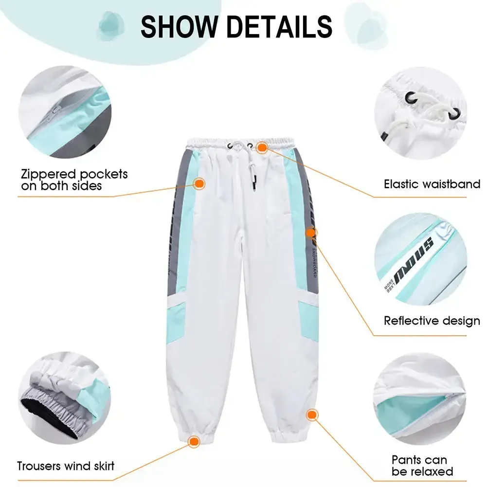 Kids Skiing Snowboarding Insulated Jackets & Pants Set