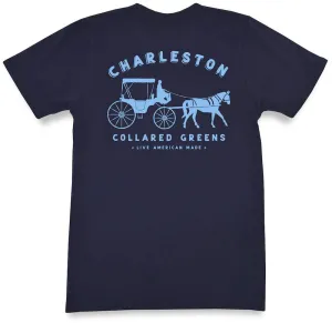 King Street Carriage: Short Sleeve T-Shirt - Navy