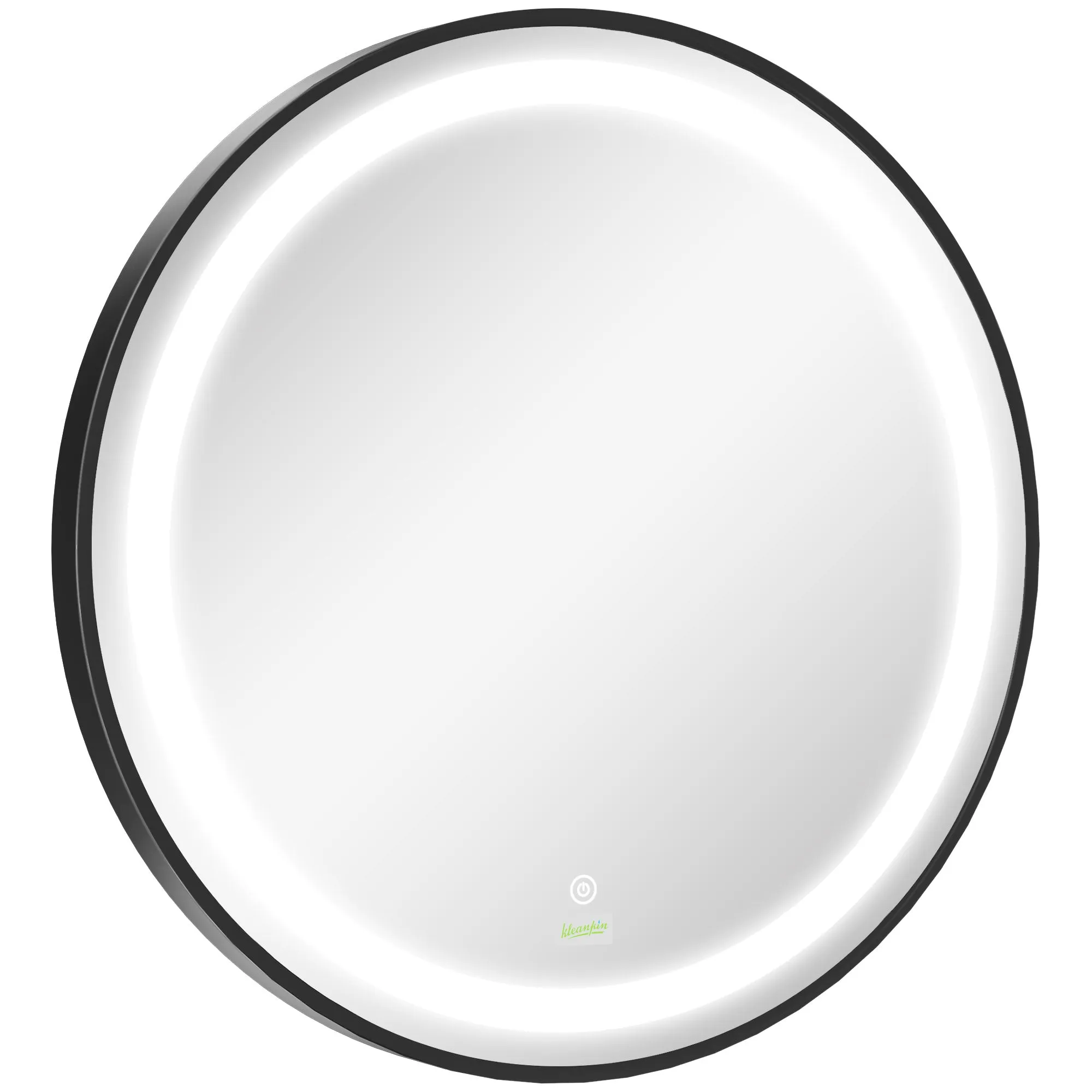 kleankin Round LED Bathroom Mirror