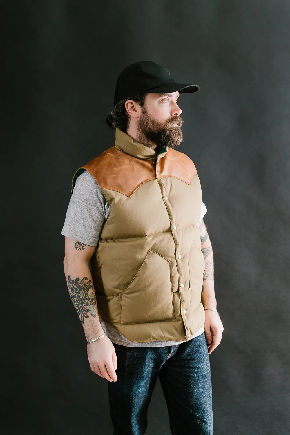 Lot 2199 - Rocky Mountain x Warehouse Dobby Twill Vest - Brown