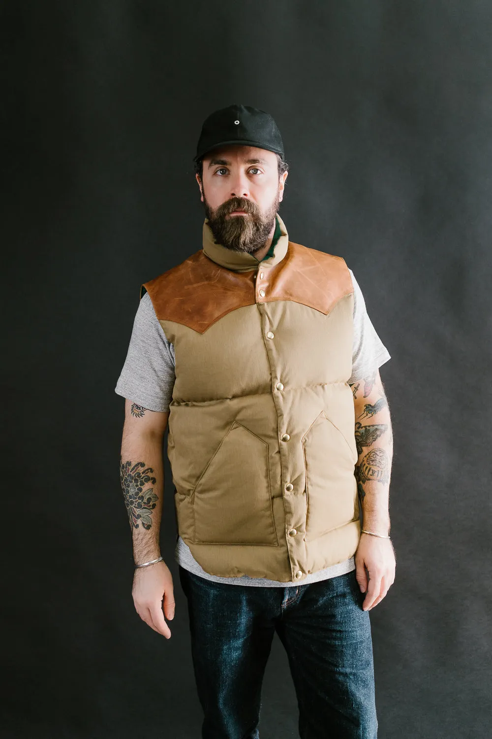 Lot 2199 - Rocky Mountain x Warehouse Dobby Twill Vest - Brown