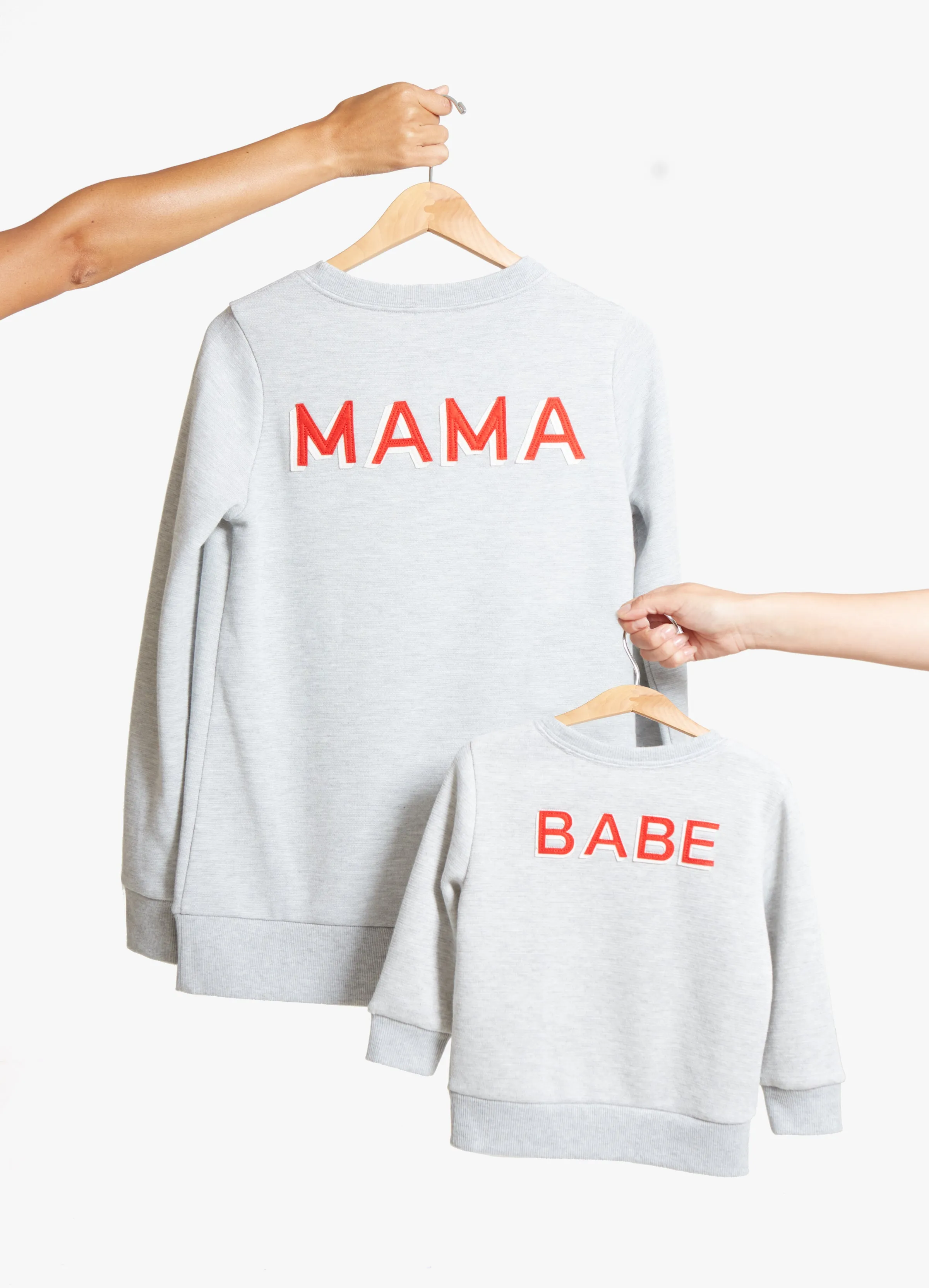 Mama Maternity Soft Knit Sweatshirt Gray