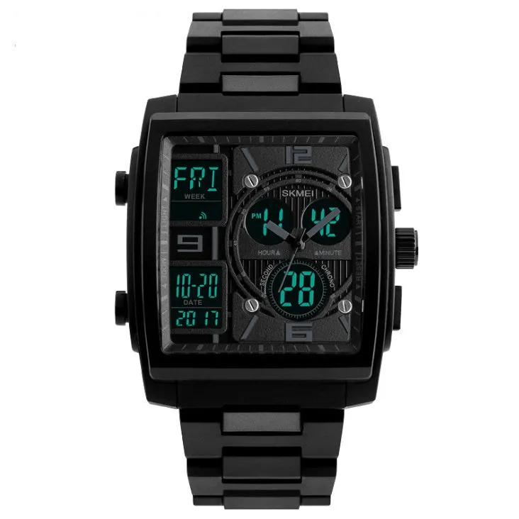 Men's Electronic Dual Display Watch