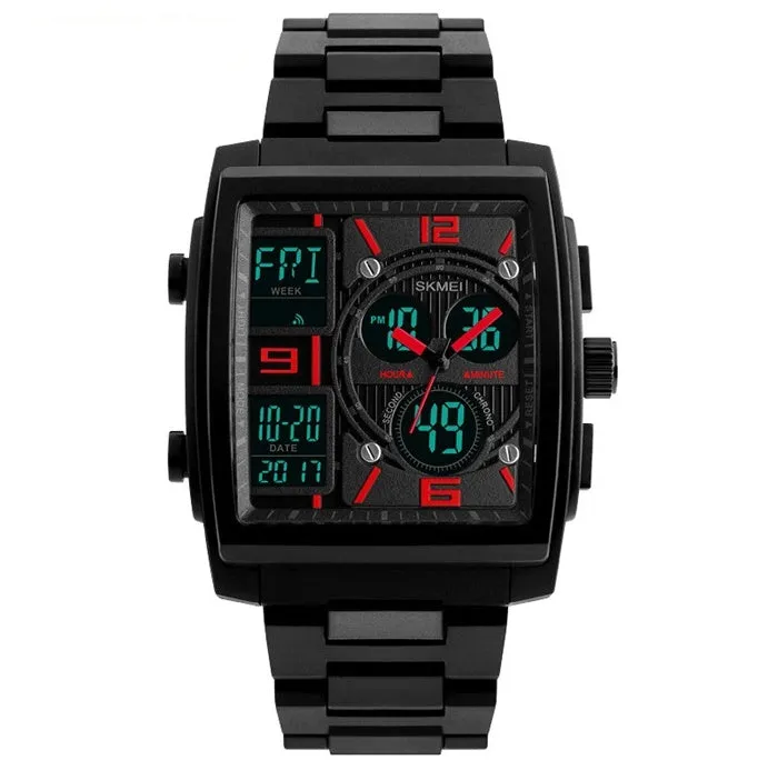 Men's Electronic Dual Display Watch