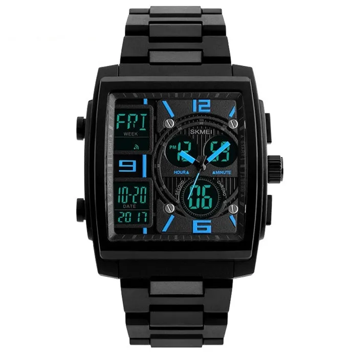 Men's Electronic Dual Display Watch