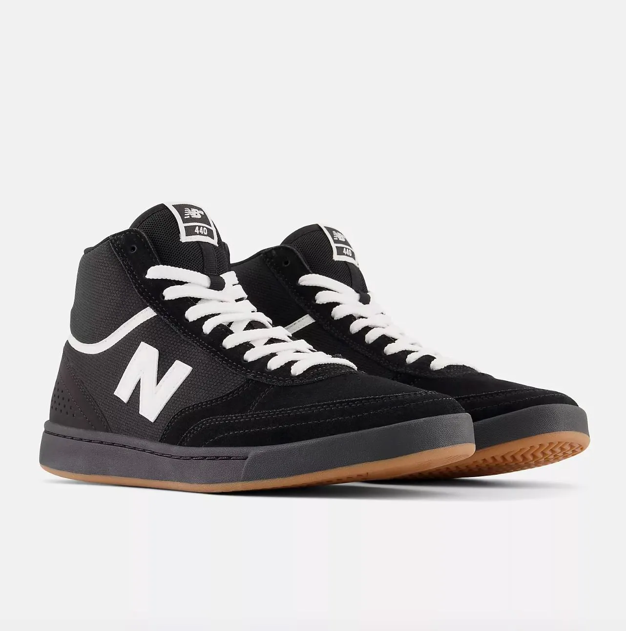 NB Numeric 440 High Shoe - Black/White