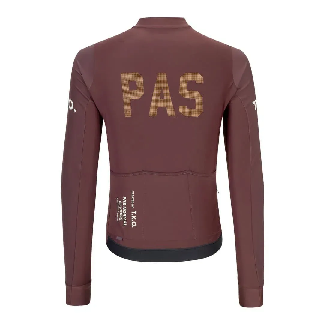 PAS NORMAL STUDIOS TKO Control Heavy Long Sleeve Jersey - Burgundy