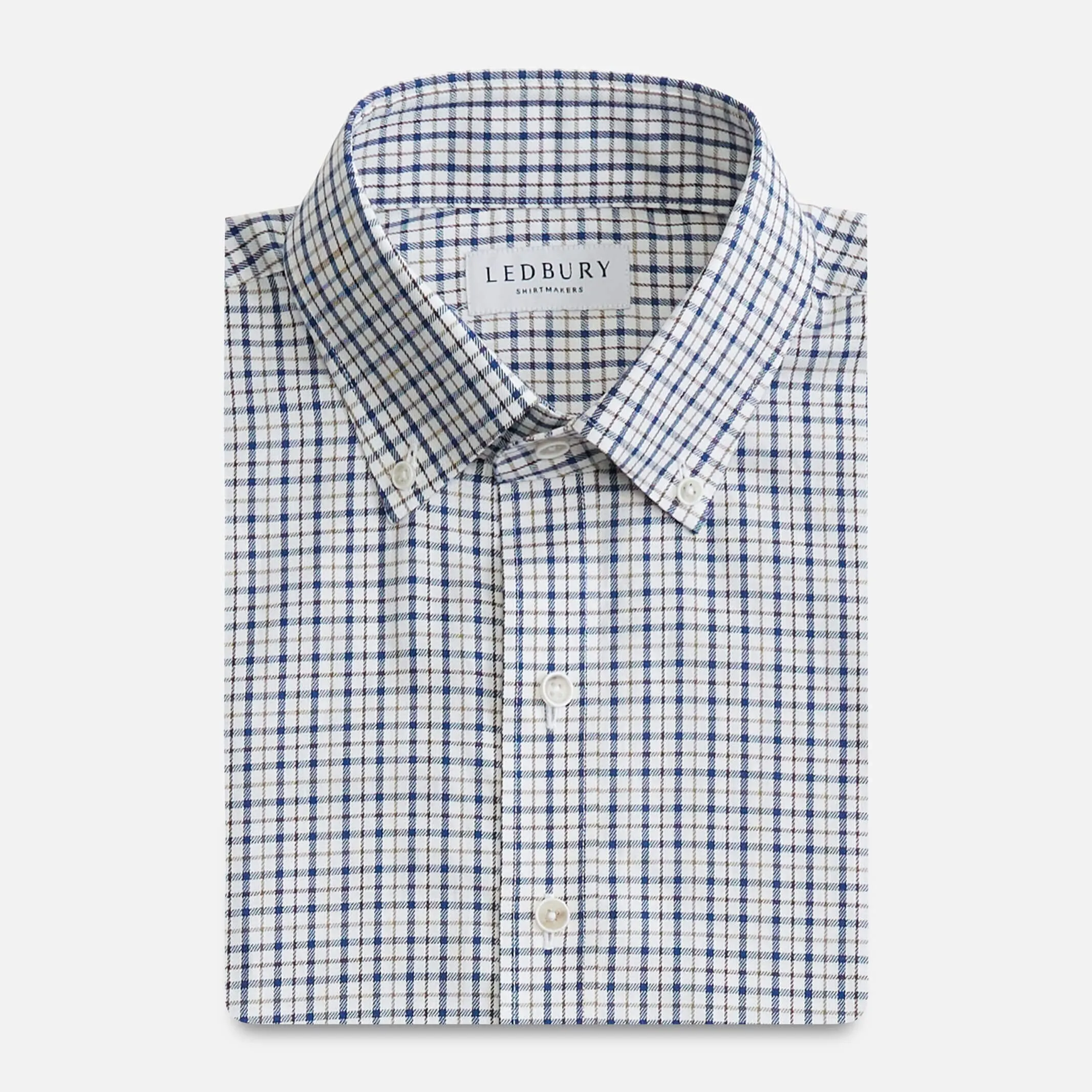 The Soft Brown Hewitt Check Custom Shirt