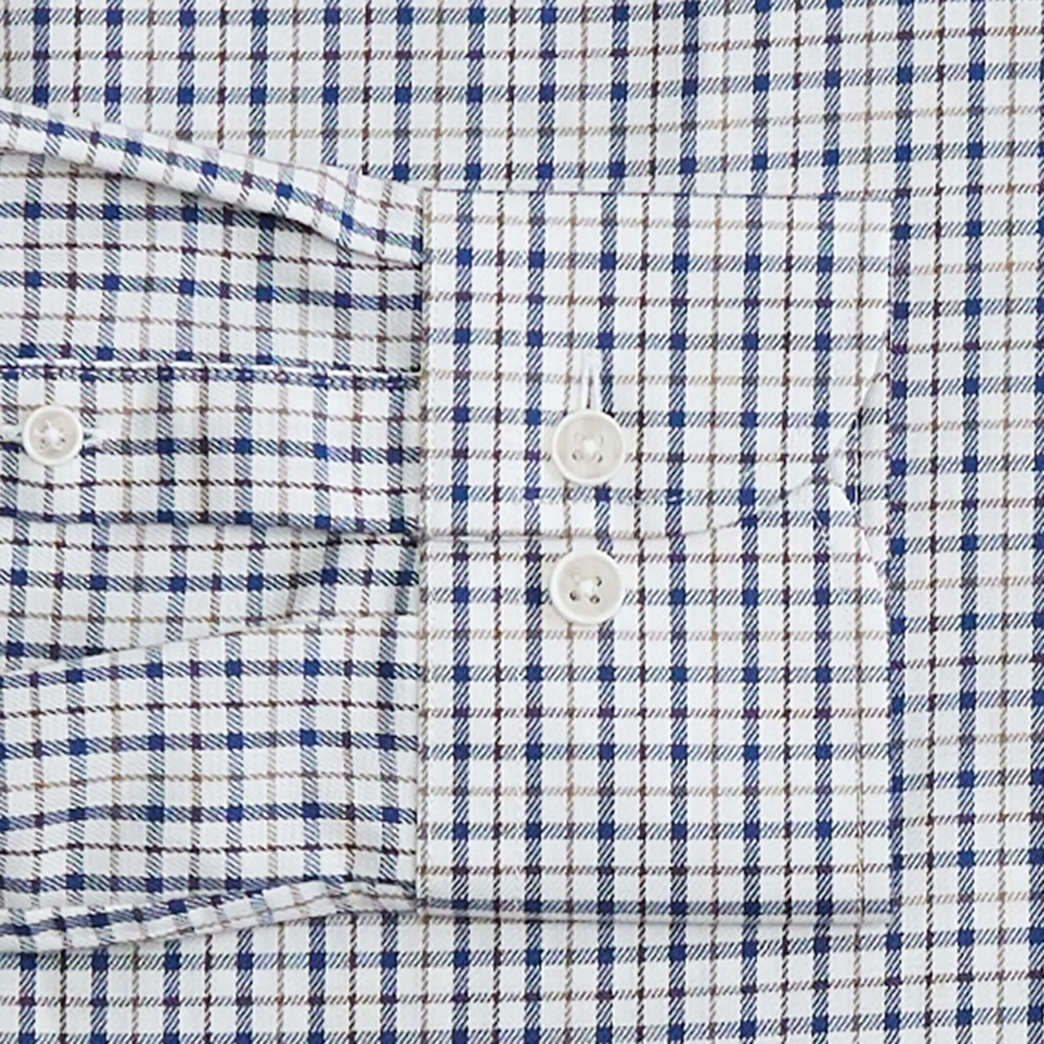 The Soft Brown Hewitt Check Custom Shirt