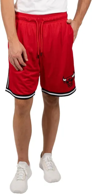 Ultra Game NBA Official Men’s Slam Active Basketball Training Shorts - Unisex, Chicago Bulls, Team Color|Chicago Bulls