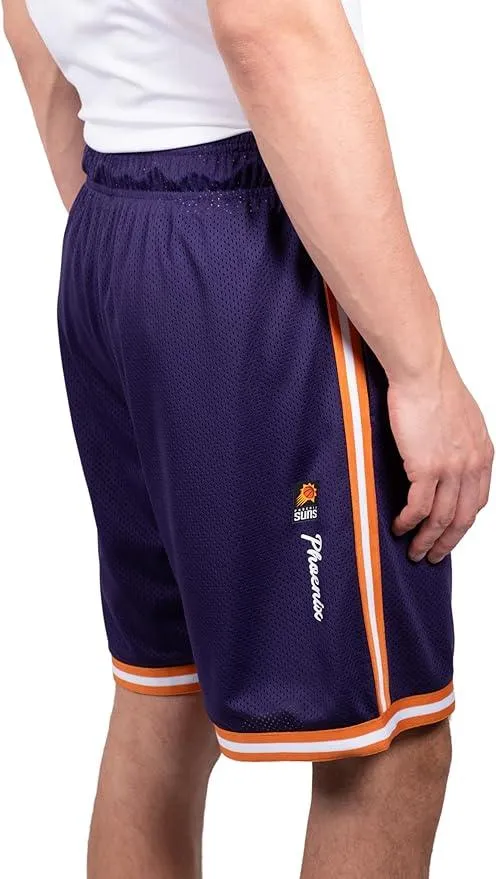 Ultra Game NBA Official Men’s Slam Active Basketball Training Shorts - Unisex, Phoenix Suns, Team Color|Phoenix Suns