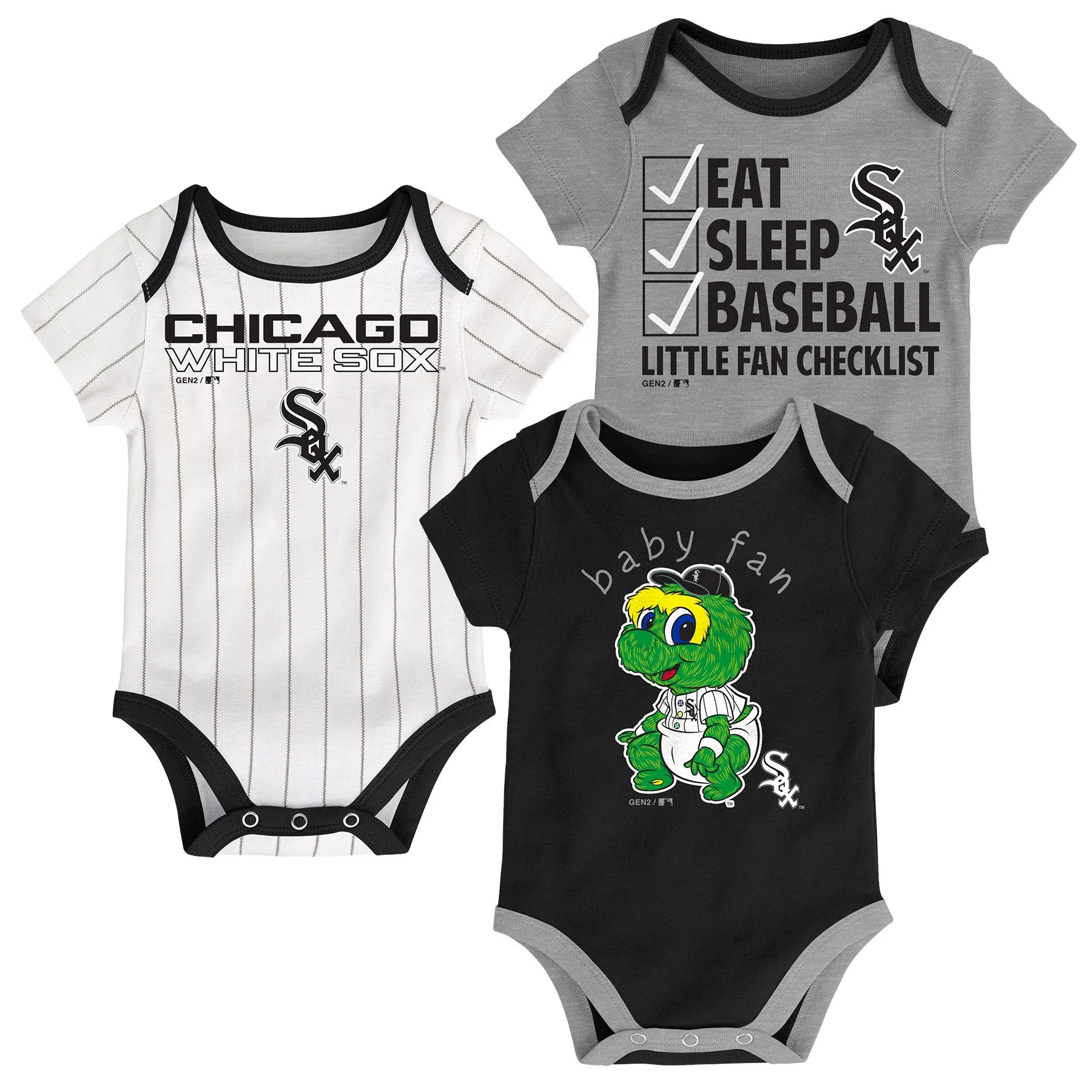 White Sox Baby Fan Mascot Creeper Set